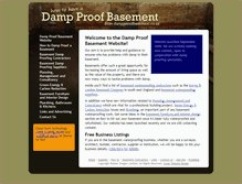 Tablet Screenshot of dampproofbasement.co.uk